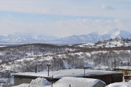 Петропавловск-Камчатский. Вид на горы.