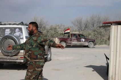 Сирия. Сирийские военные в Восточной Гуте.