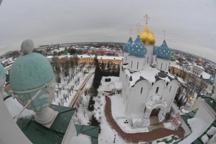 Сергиев Посад. Вид с высоты на Свято-Троицкую Сергиеву  Лавру.