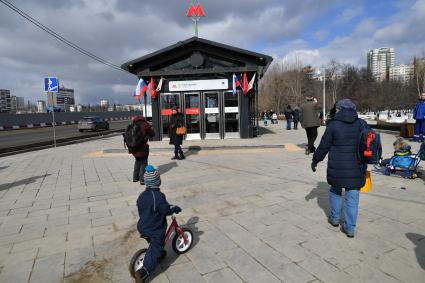 Москва. Открытие станции `Селигерская` Люблинско-Дмитровской линии Московского метрополитена.