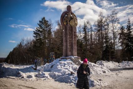 Иркутская область ,Ольхонский район. Граница Ольхонского района.