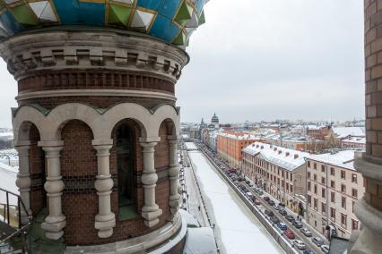 Санкт-Петербург.   Вид на город  с собора Воскресения Христова   `Спаса на Крови `.