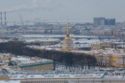 24.01.18 Санкт-Петербург.   Вид на город  и на Адмиралтейство.
.