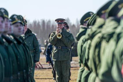 Ленинградская область. Во время репетиции парада Победы на аэродроме ВКС России в Левашово.