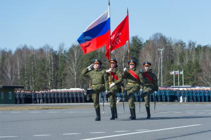 Ленинградская область. Во время репетиции парада Победы на аэродроме ВКС России в Левашово.