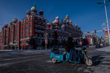 Китай. Виды города Аргунь.