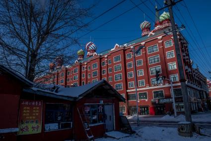 Китай. Виды города Аргунь.