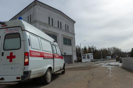 Ленинградская область, г. Подпорожье. Скорая помощь во время комплексных учений по ликвидации аварийной ситуации в ходе пропуска паводковых вод на Верхне-Свирской ГЭС.