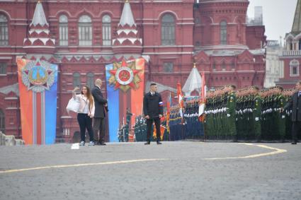 Москва. Во время генеральной репетиции парада на Красной площади, посвященного 73-й годовщине Победы в Великой Отечественной войне.