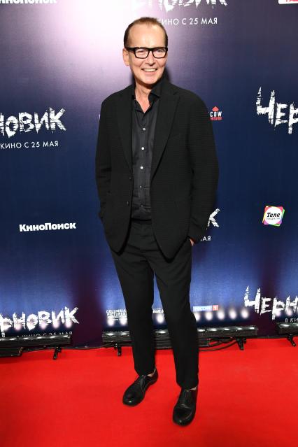 Москва. Актер Андрей Руденский на премьере фильма `Черновик` режиссера Сергея Мокрицкого в кинотеатре `Каро 11 Октябрь`.