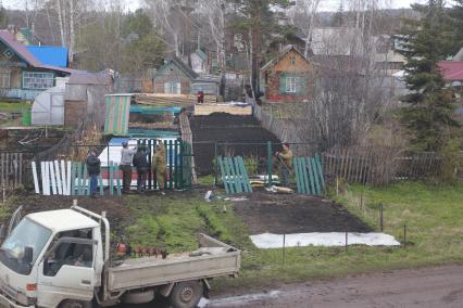 Красноярск.  Вид на дачные участки.