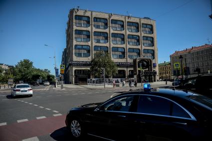 Москва. Здание информационного агентства ТАСС на Тверском бульваре.