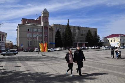 Борисоглебск. Вид на центральную площадь города.