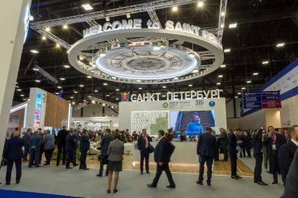 Санкт-Петербург. На XXII Петербургском международном экономическом форуме.