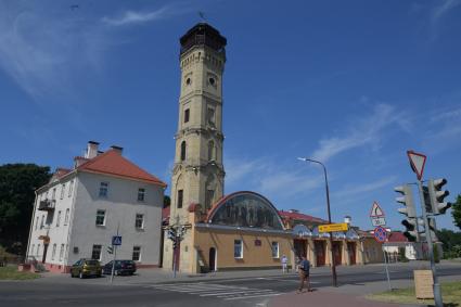 Беларусь, Гродно. Пожарная каланча и музей пожарной службы.