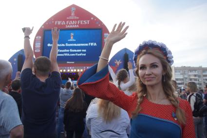 Самара.   Во время Фестиваля болельщиков FIFA  2018.