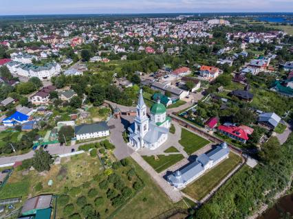 Тверь. Вид на город с высоты птичьего полета.