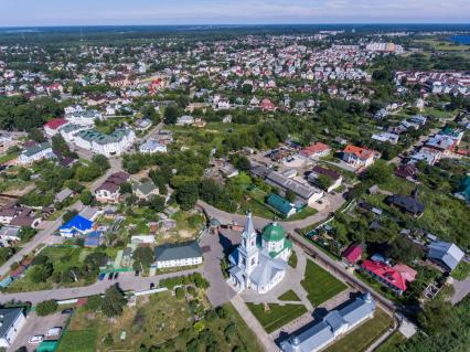 Тверь. Вид на город с высоты птичьего полета.