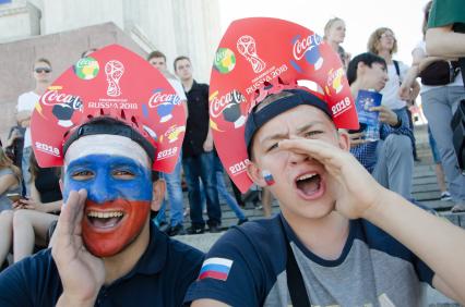 Волгоград. Фестиваль болельщиков Чемпионата мира по футболу FIFA 2018.