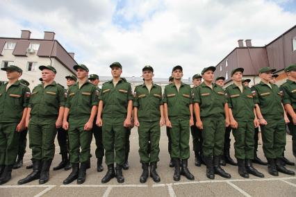 Ставрополь. Призывники перед отправкой на службу.