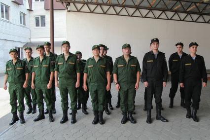 Ставрополь.  Призывники перед отправкой на службу.