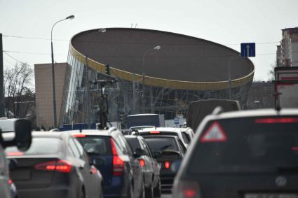 Московсая область. Автомобильная пробка в Лыткарино.