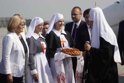 Екатеринбург. Патриарх Кирилл во время визита для участия в \'Царских днях\', посвященные 100-летию гибели семьи последнего русского царя Николая II