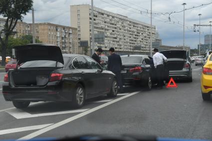 Москва. ДТП на Ленинградском проспекте.