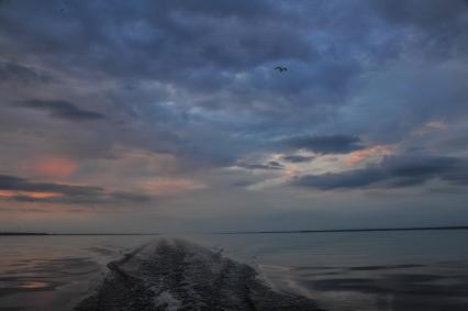 Ивановская область. Закат на Горьковском водохранилище.