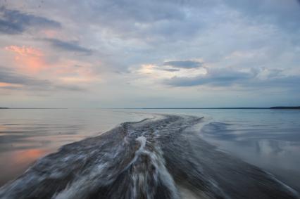 Ивановская область. Закат на Горьковском водохранилище.