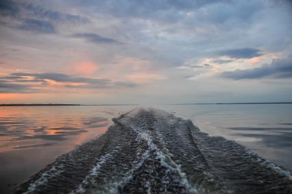 Ивановская область. Закат на Горьковском водохранилище.