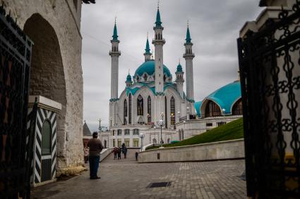 Татарстан, Казань. Мечеть Кул-Шариф в Казанском кремле.