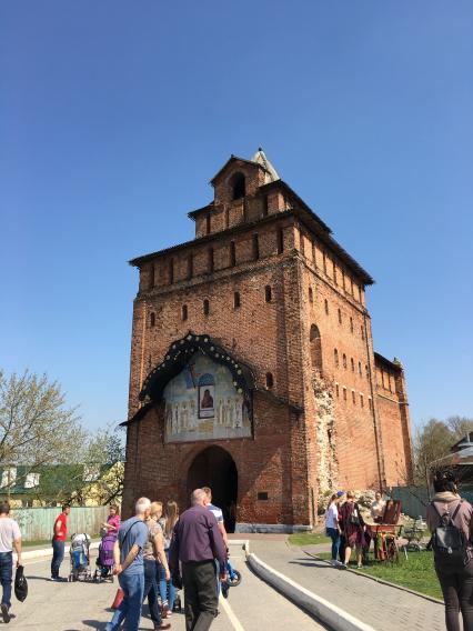 Коломна.  Вид на Башню Коломенского кремля.