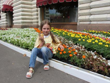 Москва. Фестиваль цветов в ГУМе.