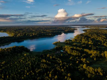 Тверская область, Волговерховье. Вид сверху.