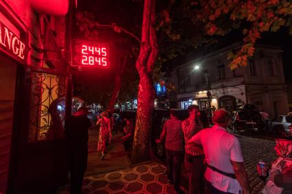 Грузия. Тбилиси. На одной из улиц города.