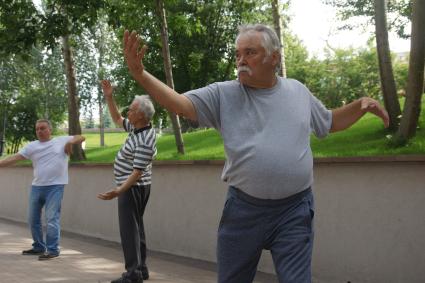 Самара. Занятия ушу для пенсионеров.