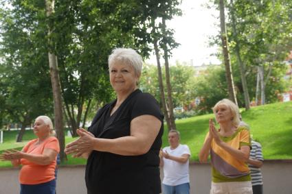 Самара. Занятия ушу для пенсионеров.