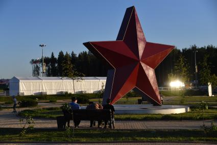 Московская область.   После финальной эстафеты международного конкурса `Танковый биатлон` в рамках Армейских международных игр - 2018 на полигоне Алабино.