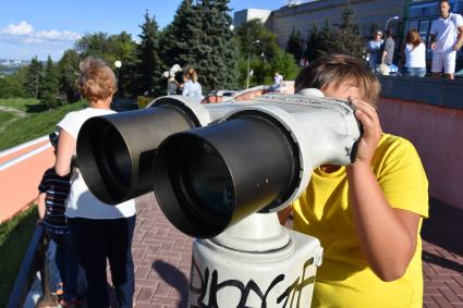 Нижний Новгород. Смотровая площадка на Чкаловской лестнице.