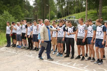 Санкт-Петербург. Экзамен по физической подготовке курсантов Военно-космической академии имени А.Ф. Можайского.