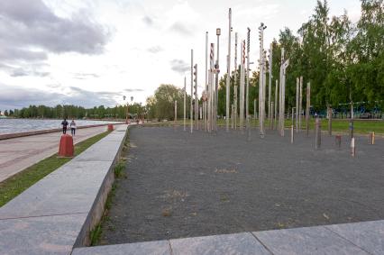 Республика Карелия. Петрозаводск. Тюбингенское панно
на Онежской набережной.
