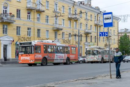 Республика Карелия. Петрозаводск. Вид на проспект Ленина.