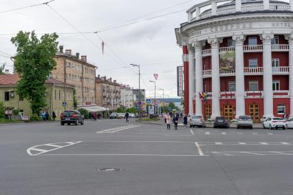 Республика Карелия. Петрозаводск. Вид на проспект Ленина.