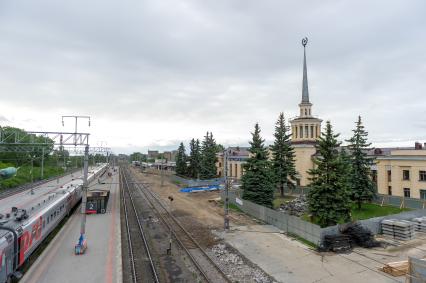 Республика Карелия. Петрозаводск. Железнодорожный вокзал.