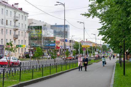 Республика Карелия. Петрозаводск. Вид на проспект Ленина.