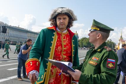 Санкт-Петербург. Празднование Дня российской гвардии на Дворцовой площади.