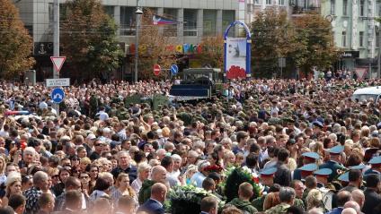 Украина, Донецк. Прощание с главой ДНР Александром Захарченко.