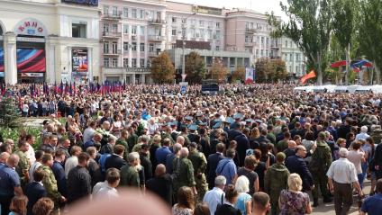 Украина, Донецк. Прощание с главой ДНР Александром Захарченко.