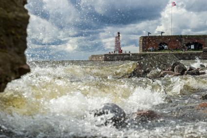 Кронштадт. Вид на Петровскуя пристань.